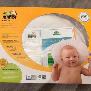 Baby Pillow and a pillow case - White Infant Head Support